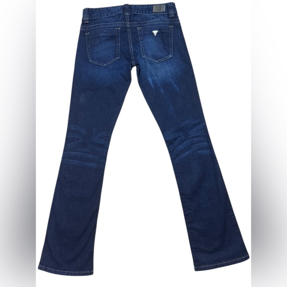 Women’s Y2k ORIGINAL Guess Jeans Dark Wash Daredevil Boot Size 26 EUC No holes - Picture 7 of 16